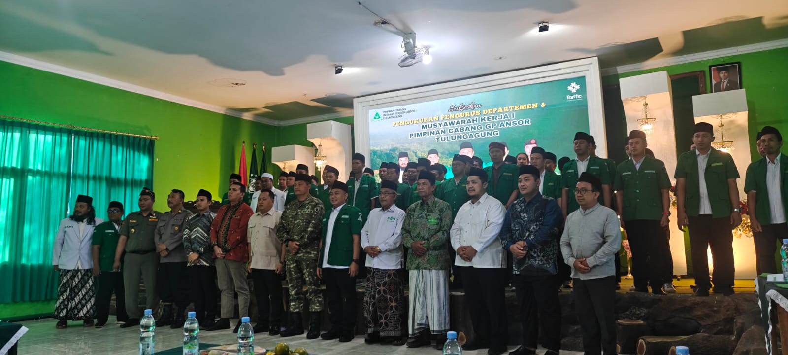 Suasana penandatanganan kerja sama BRI dan GP Ansor Tulungagung di Gedung PCNU Tulungagung