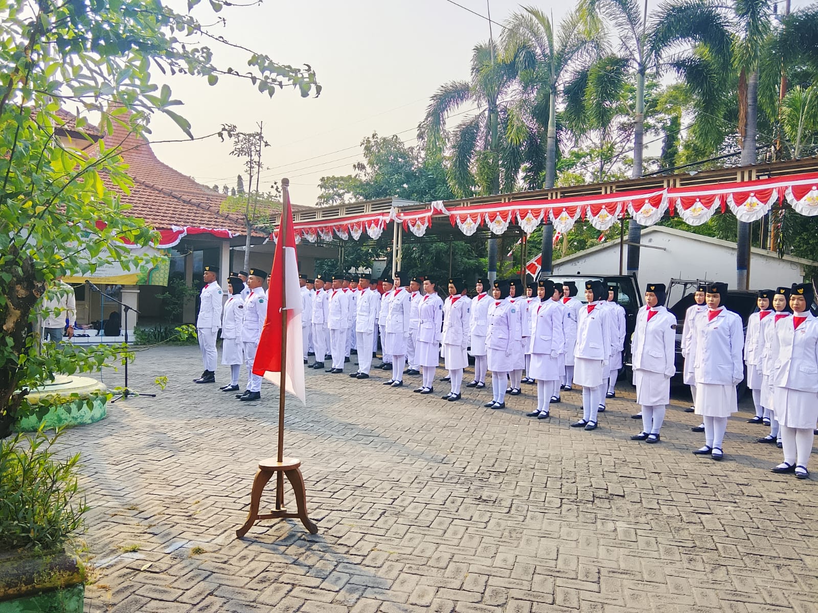 Pengukuhan berlangsung pukul 16.00 WIB sebagai bagian persiapan HUT ke-81 Kemerdekaan RI