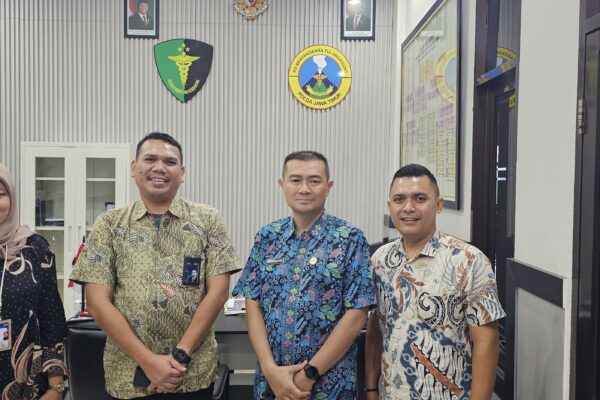Kepala Rumah Sakit Bhayangkara Tulungagung, dr. Teguh Rahardjo, dalam acara penandatanganan kerja sama dengan BRI."