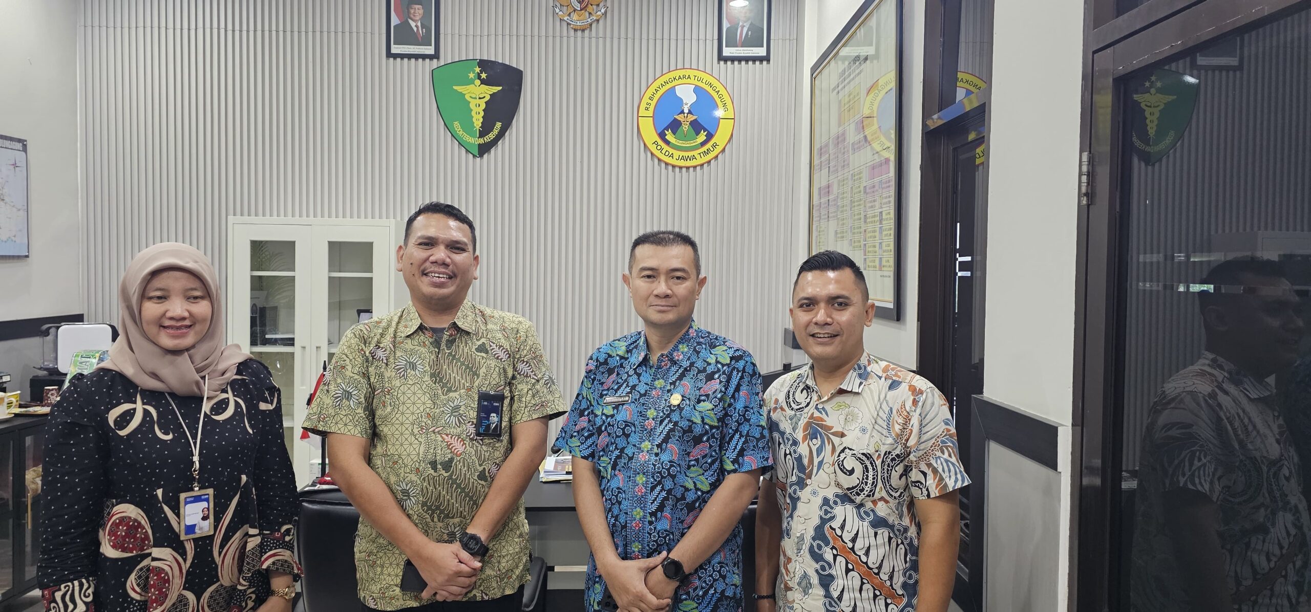Kepala Rumah Sakit Bhayangkara Tulungagung, dr. Teguh Rahardjo, dalam acara penandatanganan kerja sama dengan BRI."