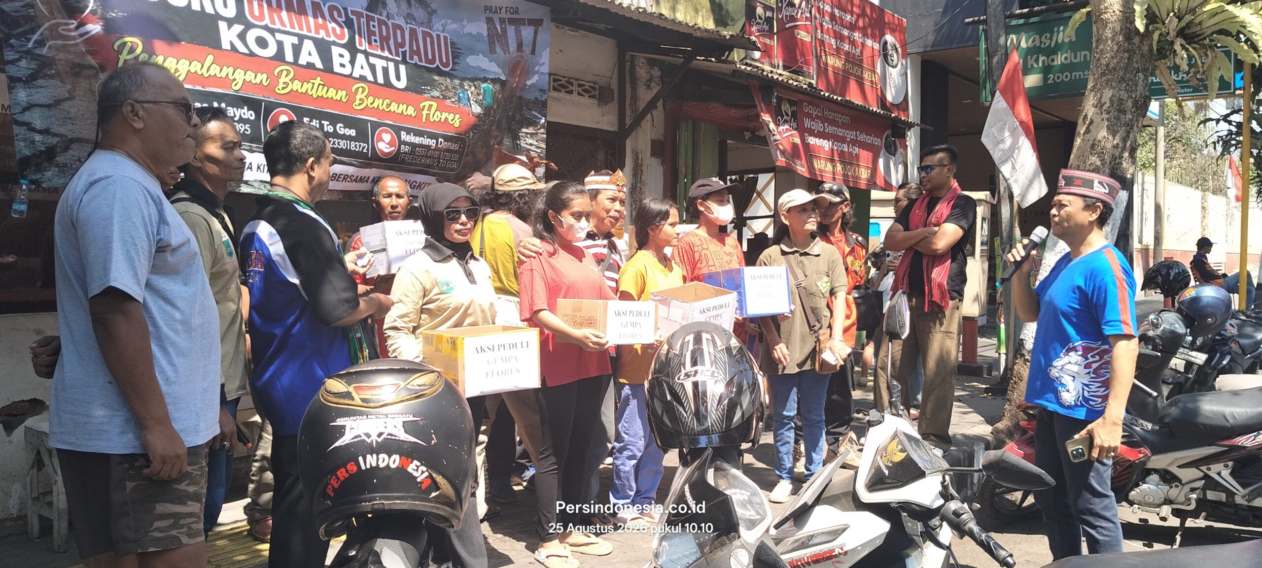 Posko Ormas Terpadu Kota Batu bergerak! Penggalangan dana untuk saudara di Flores. Bersama kita bantu, bersama kita bangkit.