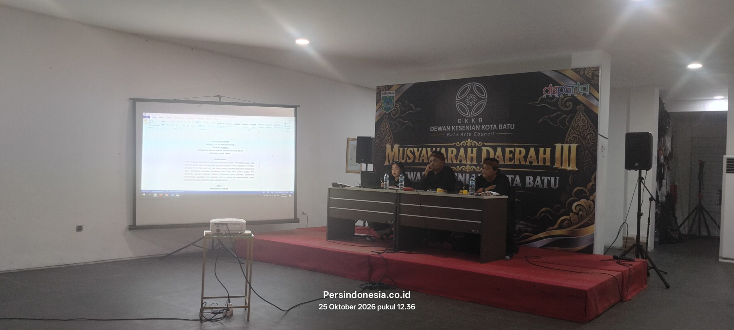 Palu sidang diketuk sebagai tanda penetapan keputusan Musda III.